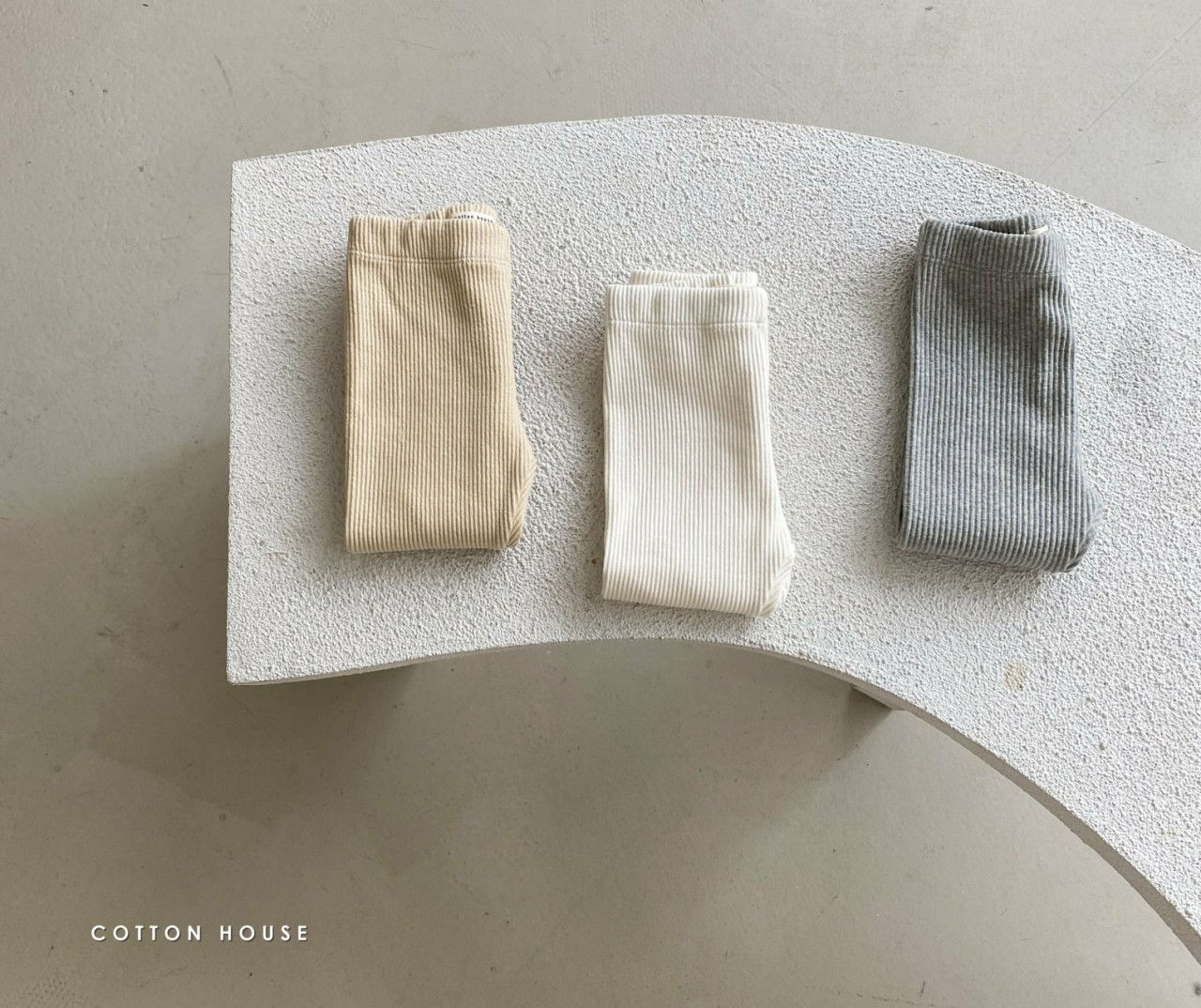 COTTON HOUSE - Korean Children Fashion - #Kfashion4kids - Rib Leggings - 2