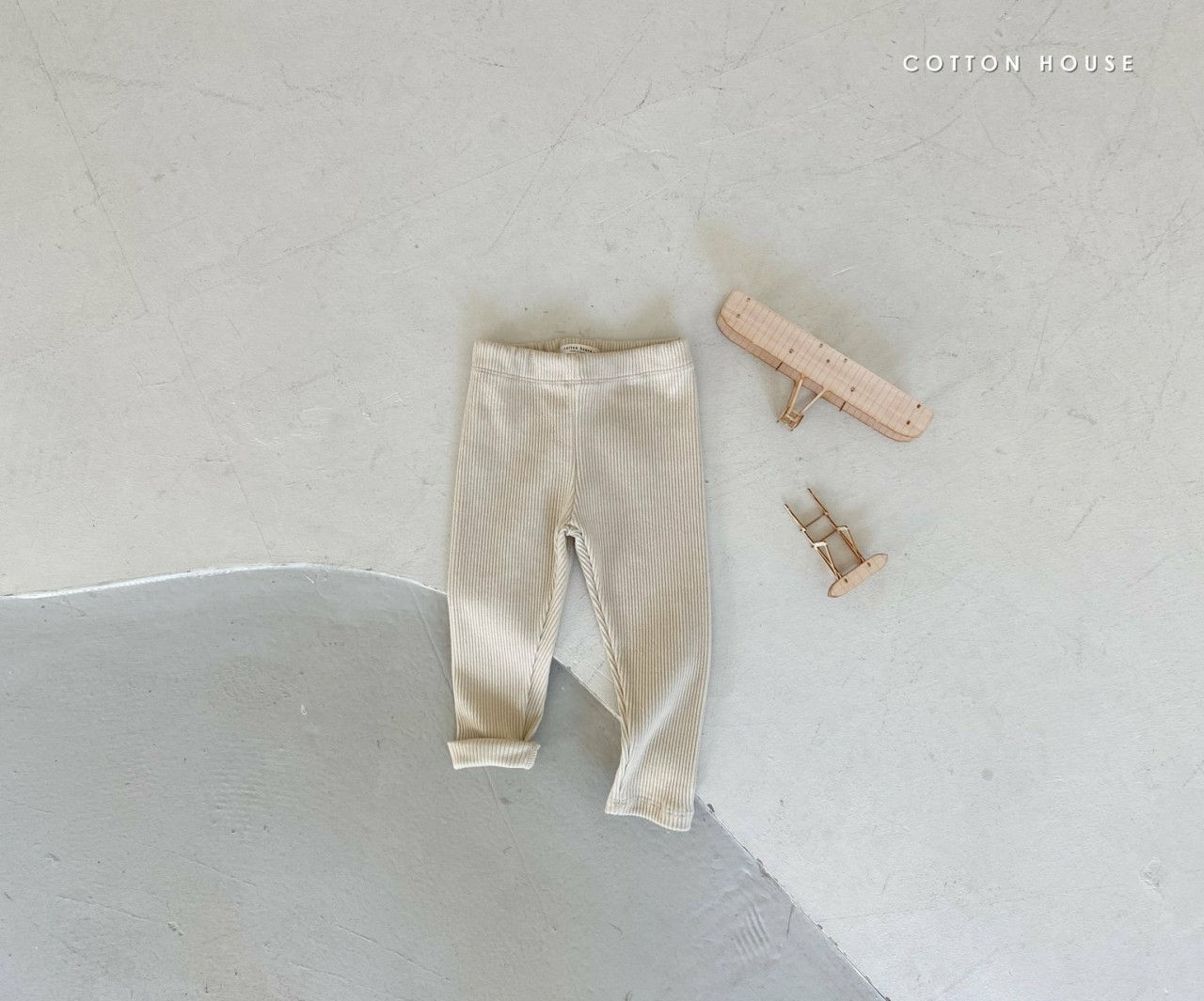 COTTON HOUSE - Korean Children Fashion - #Kfashion4kids - Rib Leggings - 4