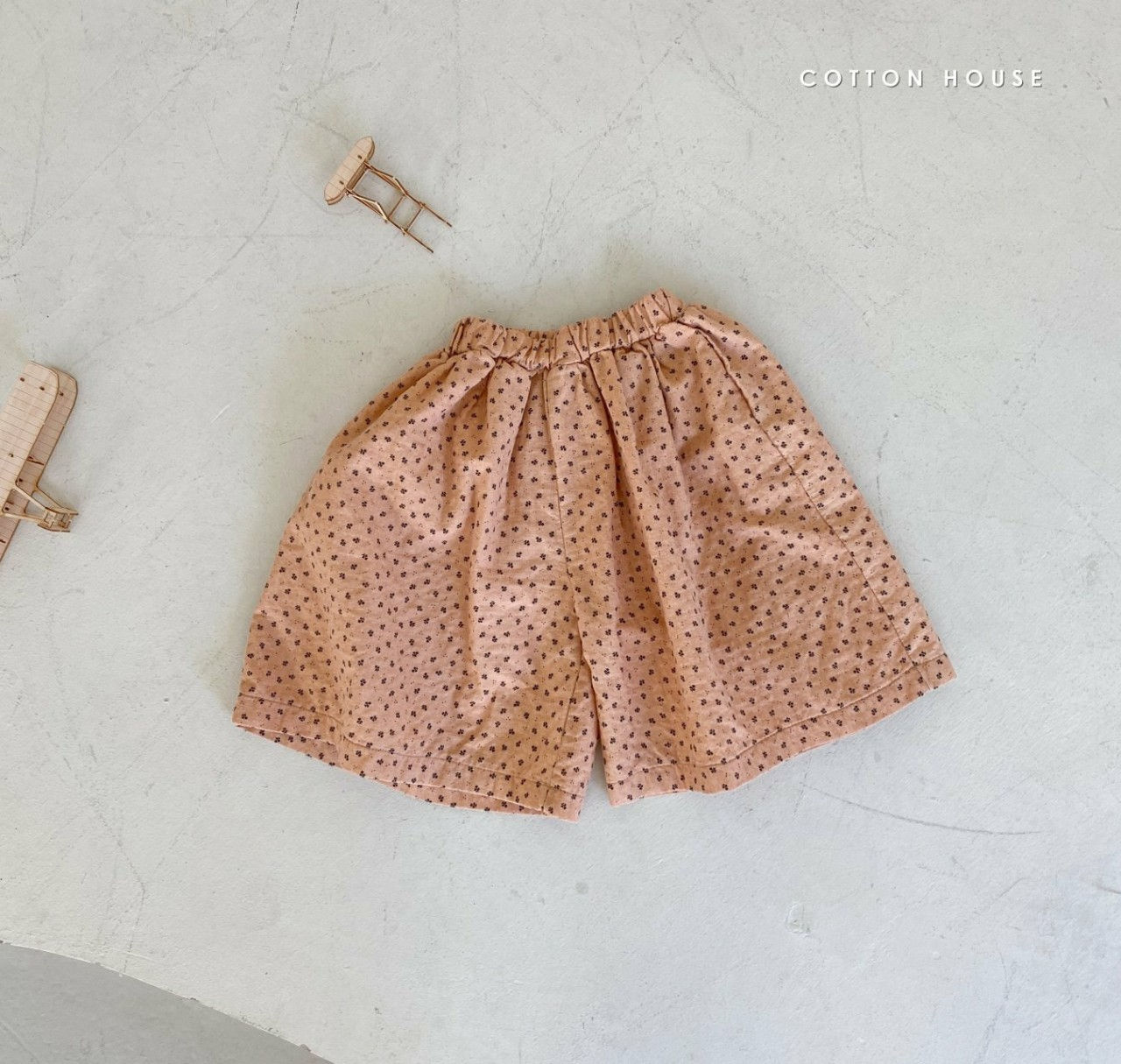 COTTON HOUSE - Korean Children Fashion - #Kfashion4kids - Midi Floral Wide Pants - 7