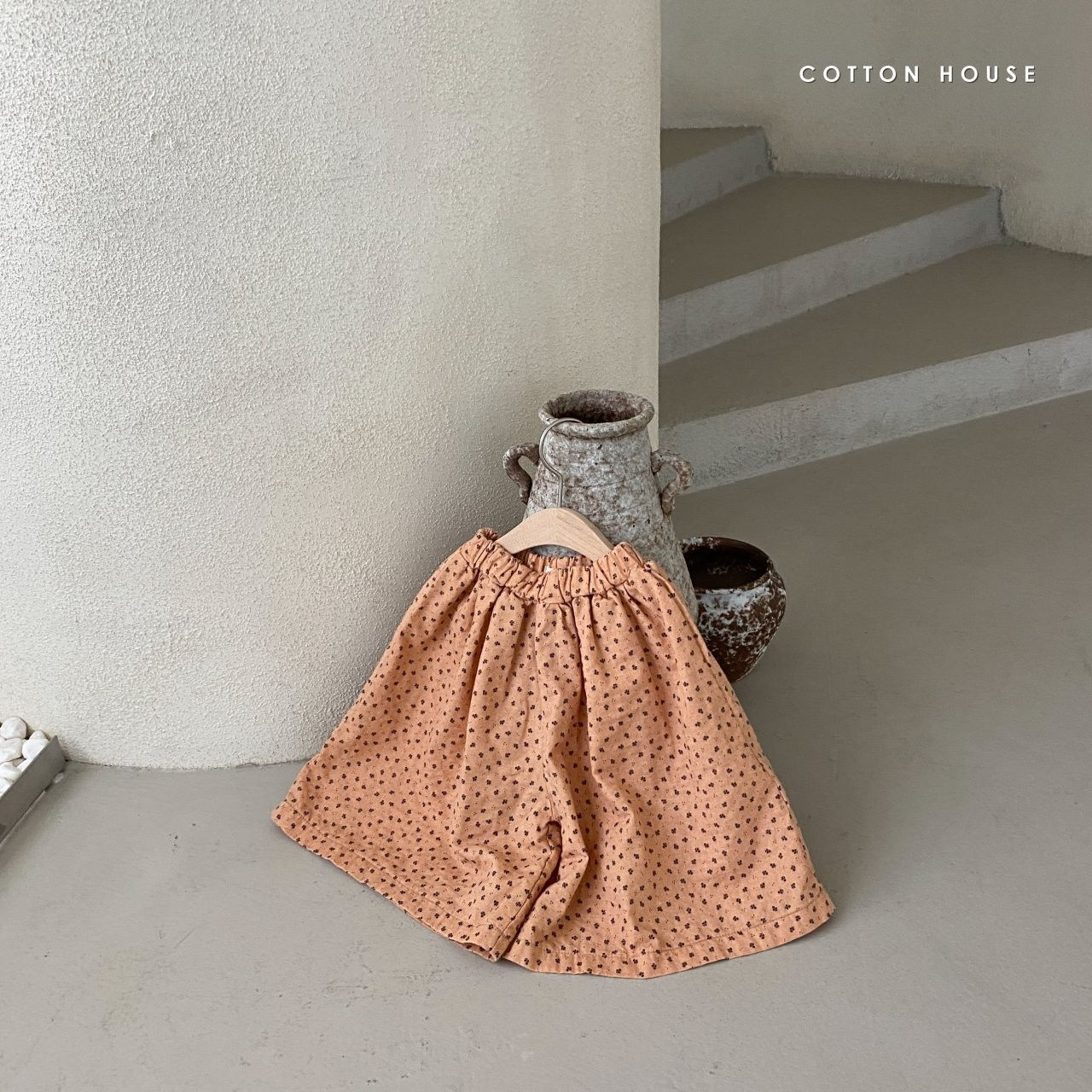 COTTON HOUSE - Korean Children Fashion - #Kfashion4kids - Midi Floral Wide Pants - 8
