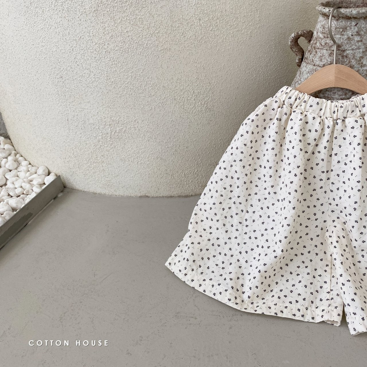 COTTON HOUSE - Korean Children Fashion - #Kfashion4kids - Midi Floral Wide Pants - 9