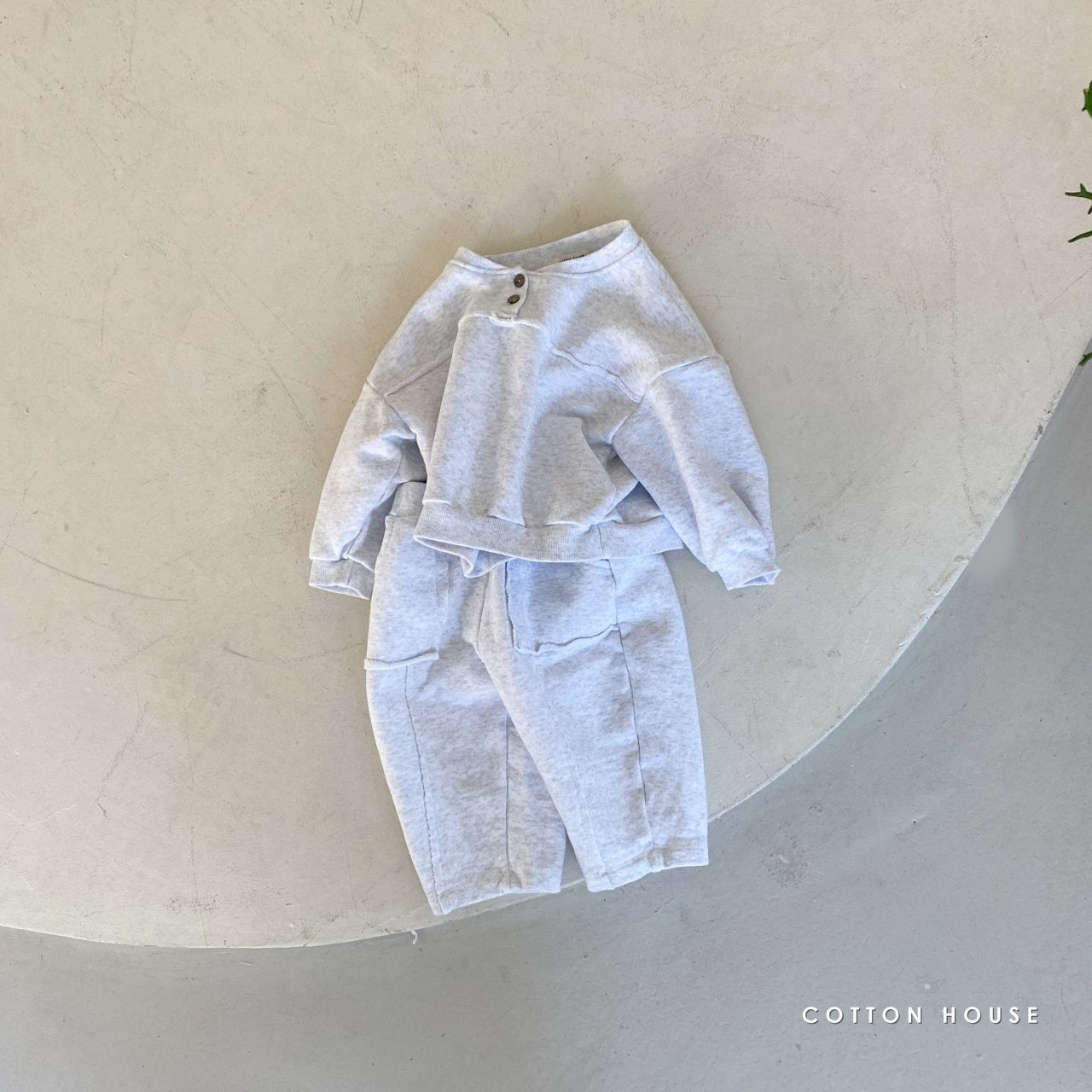 COTTON HOUSE - Korean Children Fashion - #Kfashion4kids - Dansak Training Top Bottom Set - 3