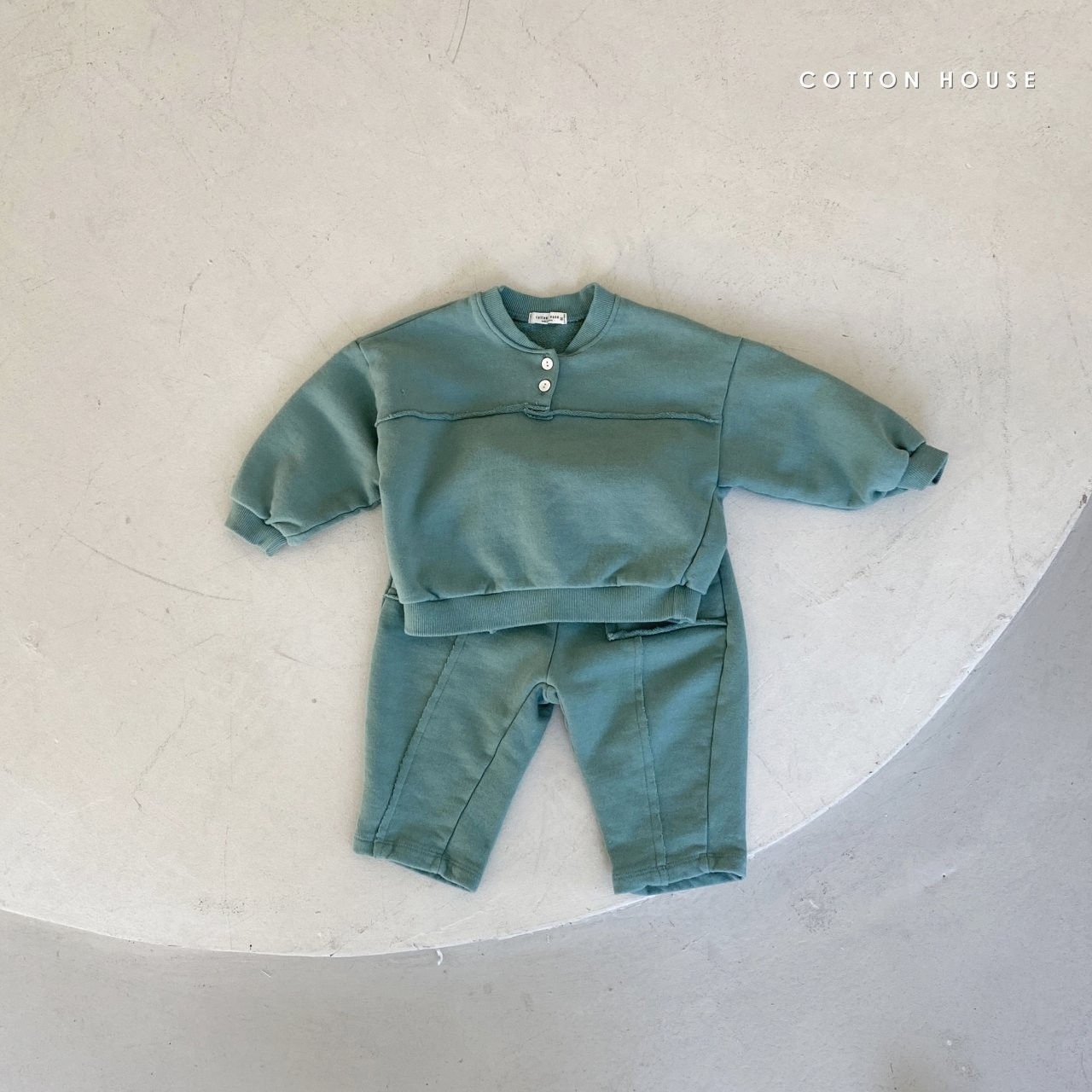 COTTON HOUSE - Korean Children Fashion - #Kfashion4kids - Dansak Training Top Bottom Set - 4