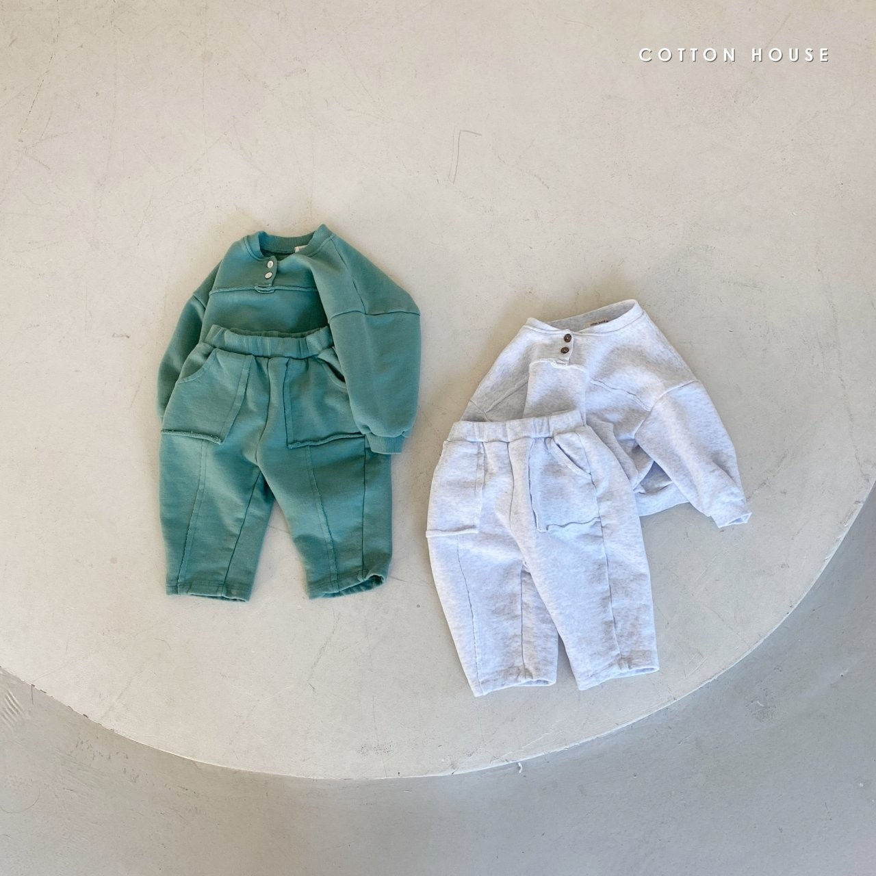 COTTON HOUSE - Korean Children Fashion - #Kfashion4kids - Dansak Training Top Bottom Set - 6