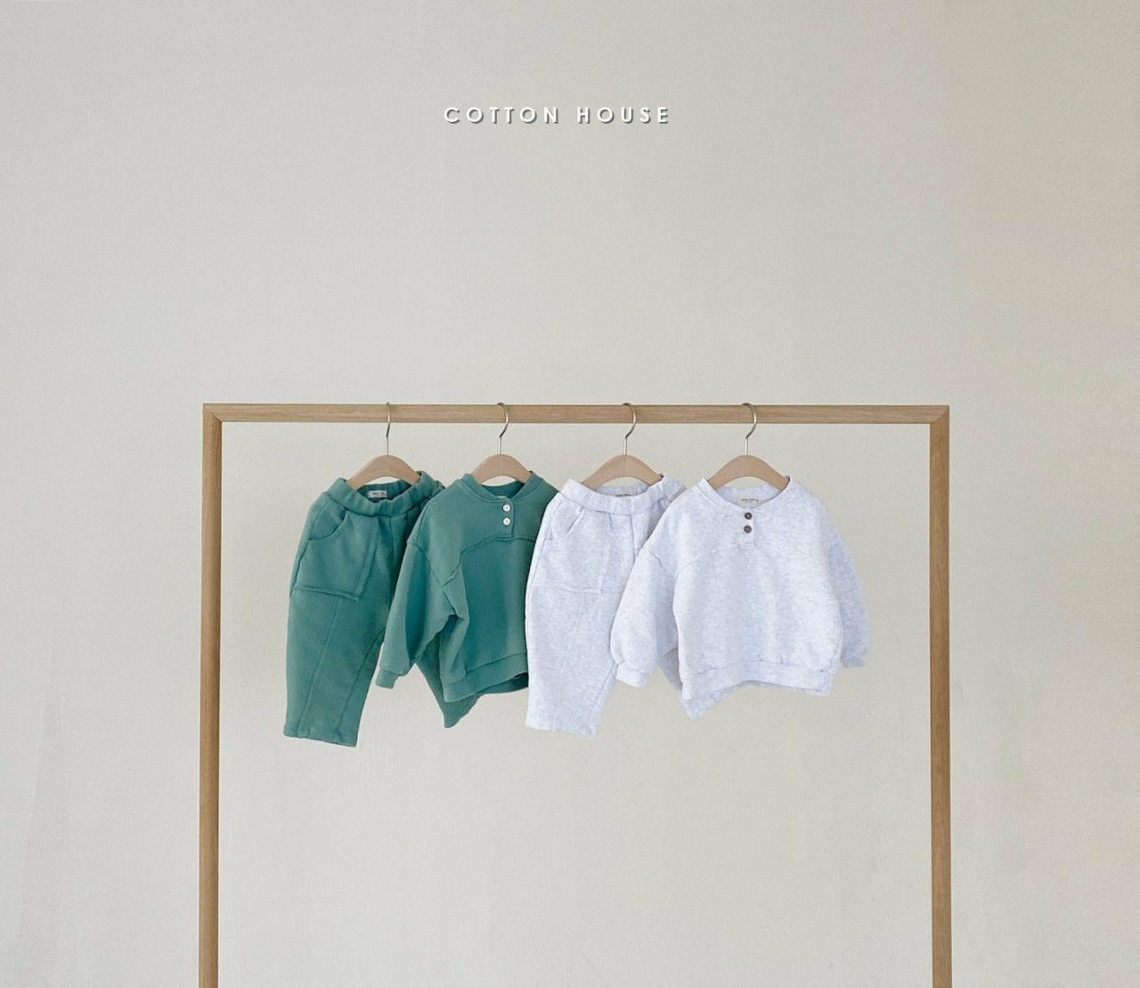 COTTON HOUSE - Korean Children Fashion - #Kfashion4kids - Dansak Training Top Bottom Set - 7