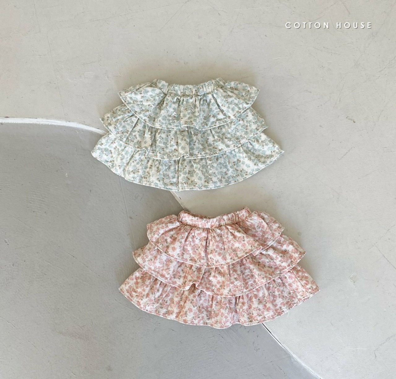 COTTON HOUSE - Korean Children Fashion - #Kfashion4kids - Flower Cancan Skirt