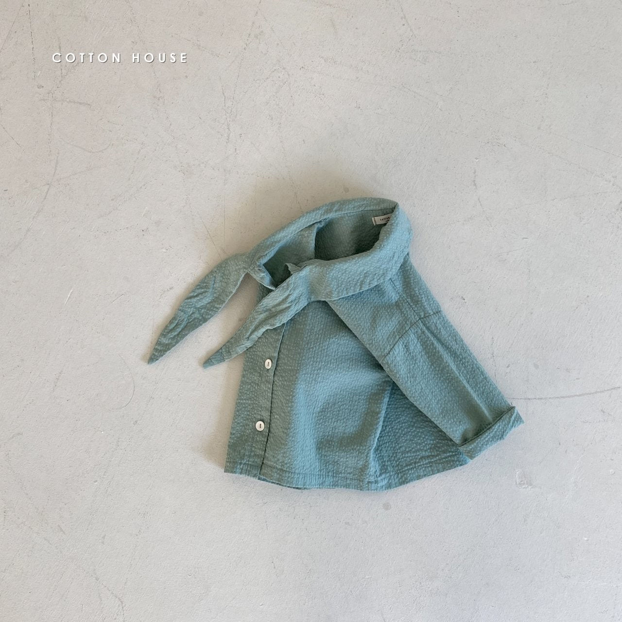 COTTON HOUSE - Korean Children Fashion - #Kfashion4kids - Ribbon Collar Blouse - 5