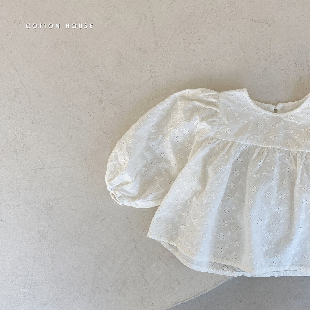 COTTON HOUSE - Korean Children Fashion - #Kfashion4kids - Big Shirring Blouse - 2