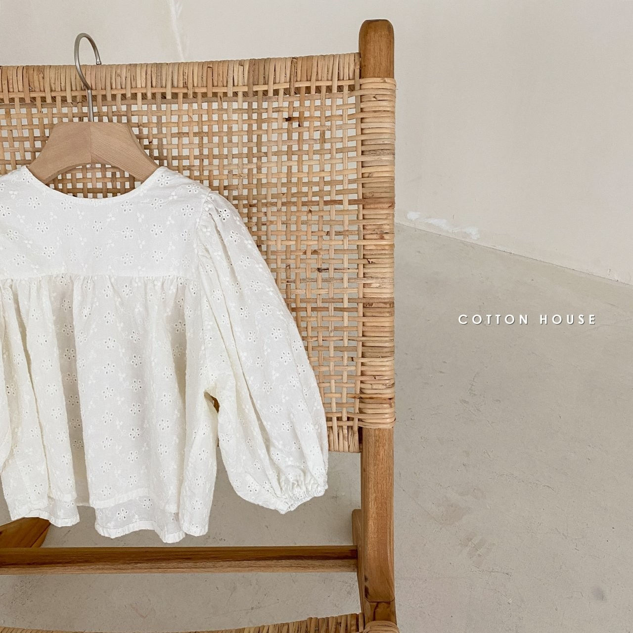 COTTON HOUSE - Korean Children Fashion - #Kfashion4kids - Big Shirring Blouse - 3