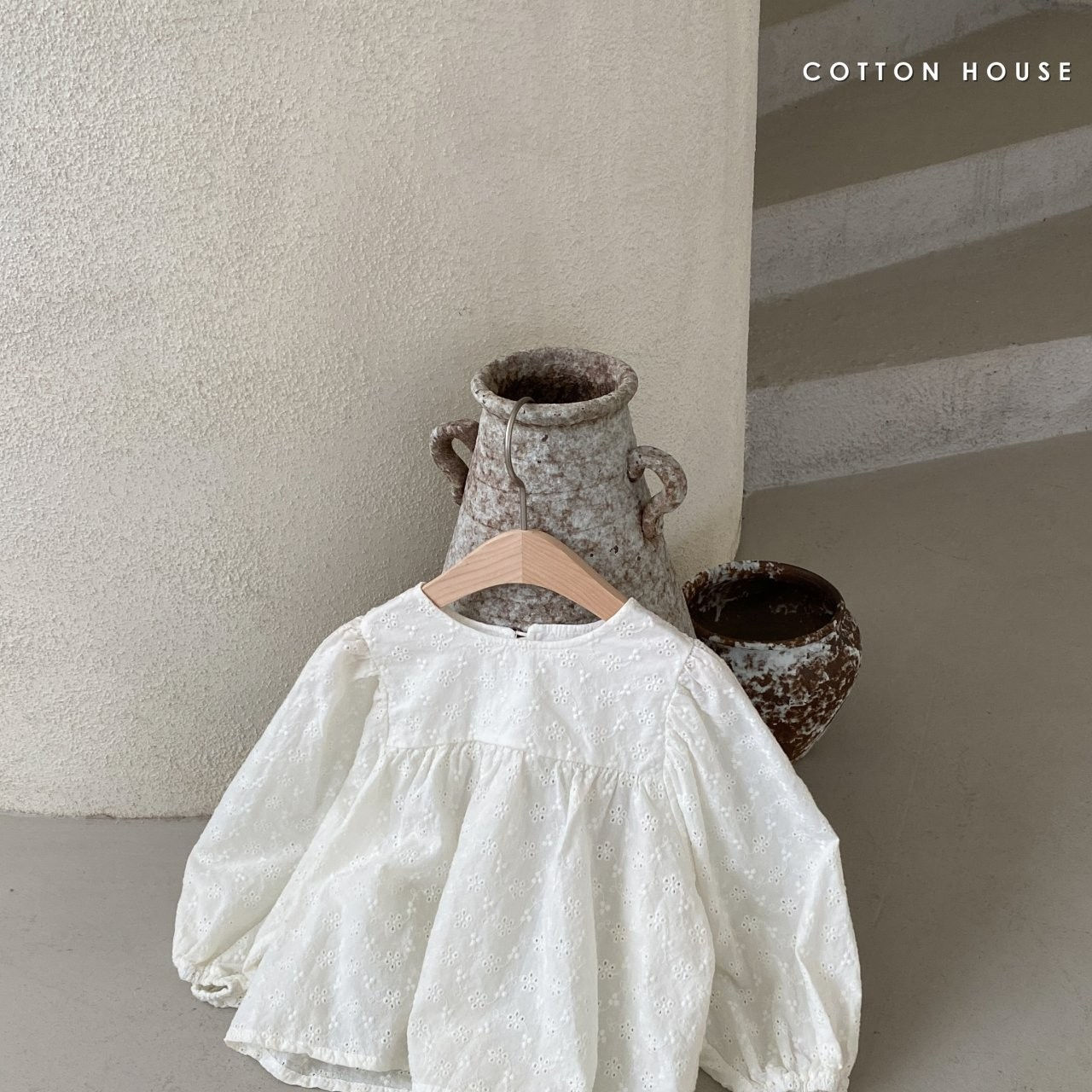 COTTON HOUSE - Korean Children Fashion - #Kfashion4kids - Big Shirring Blouse - 5