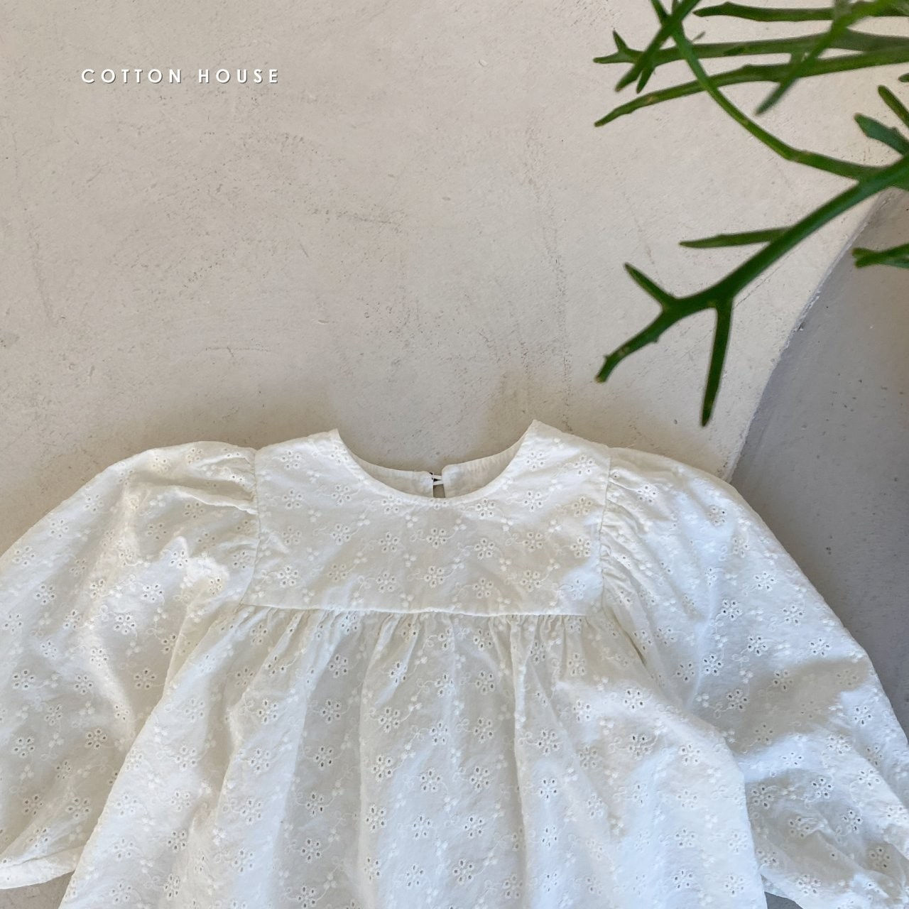COTTON HOUSE - Korean Children Fashion - #Kfashion4kids - Big Shirring Blouse - 6