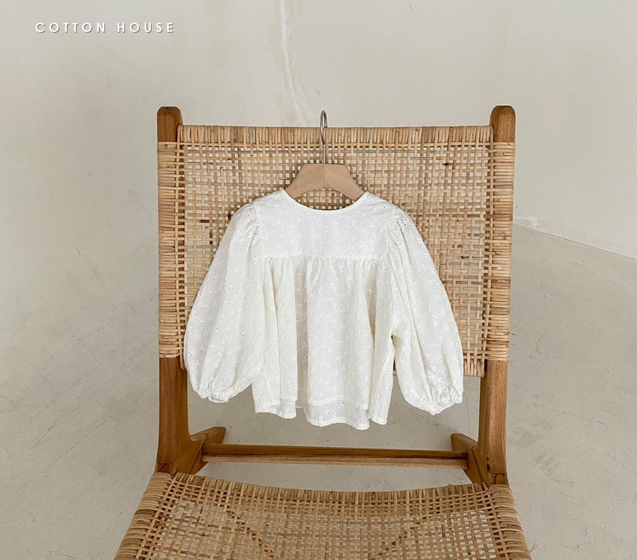 COTTON HOUSE - Korean Children Fashion - #Kfashion4kids - Big Shirring Blouse - 7