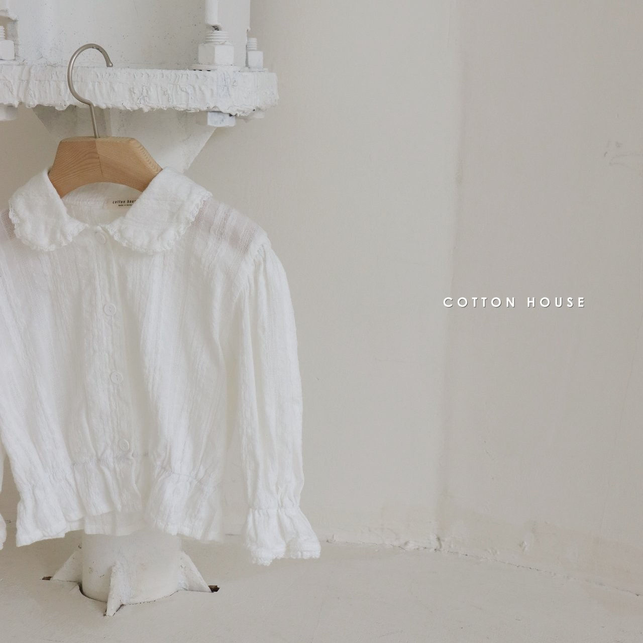 COTTON HOUSE - Korean Children Fashion - #Kfashion4kids - Lace Collar Blouse - 6