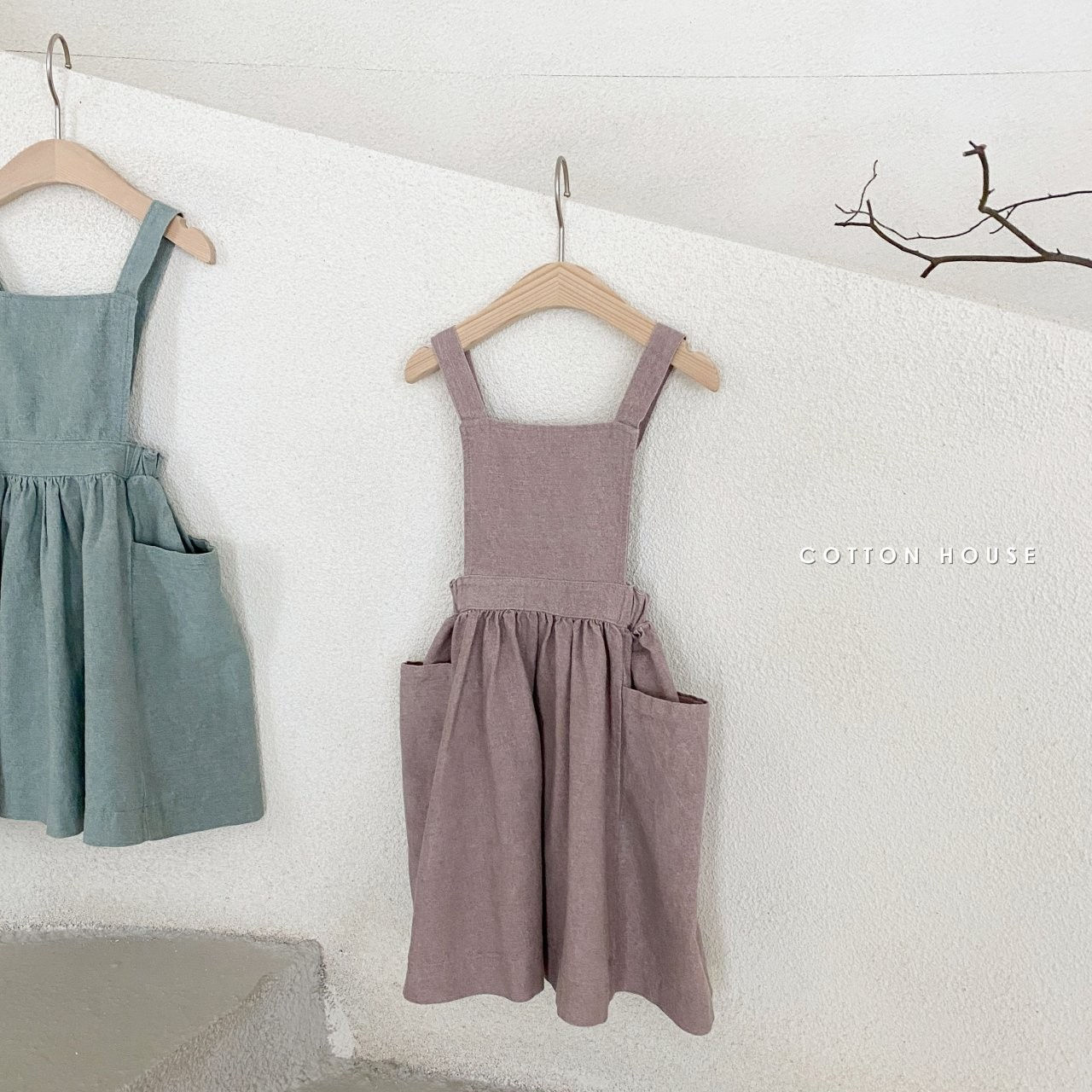 COTTON HOUSE - Korean Children Fashion - #Kfashion4kids - Winny Suspender One-piece - 2