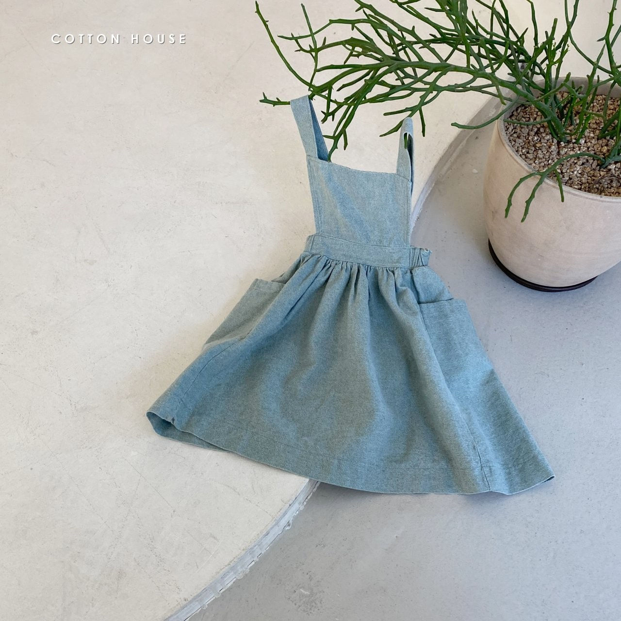 COTTON HOUSE - Korean Children Fashion - #Kfashion4kids - Winny Suspender One-piece - 4