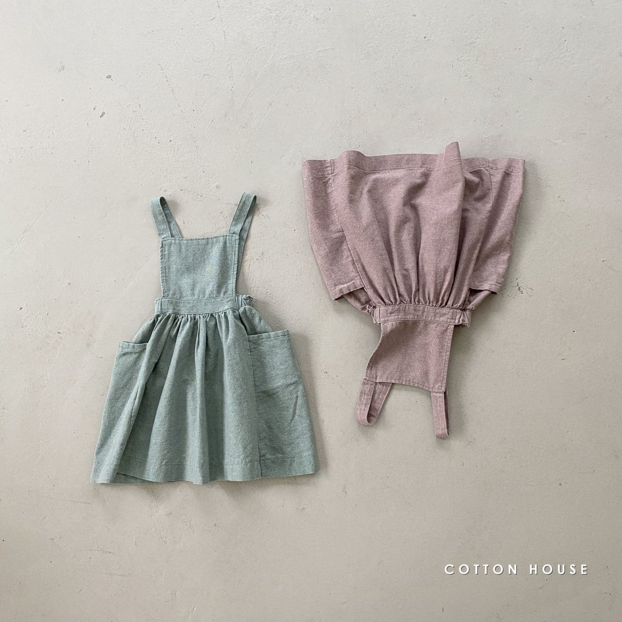 COTTON HOUSE - Korean Children Fashion - #Kfashion4kids - Winny Suspender One-piece - 6