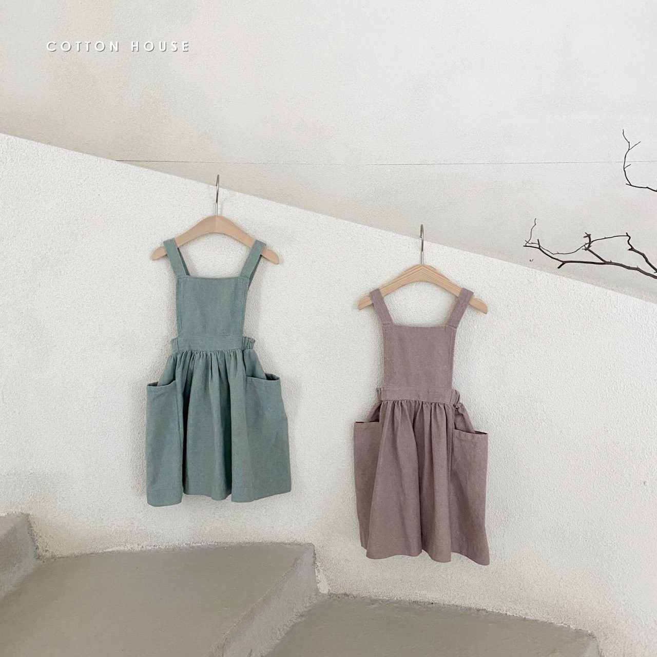 COTTON HOUSE - Korean Children Fashion - #Kfashion4kids - Winny Suspender One-piece - 9