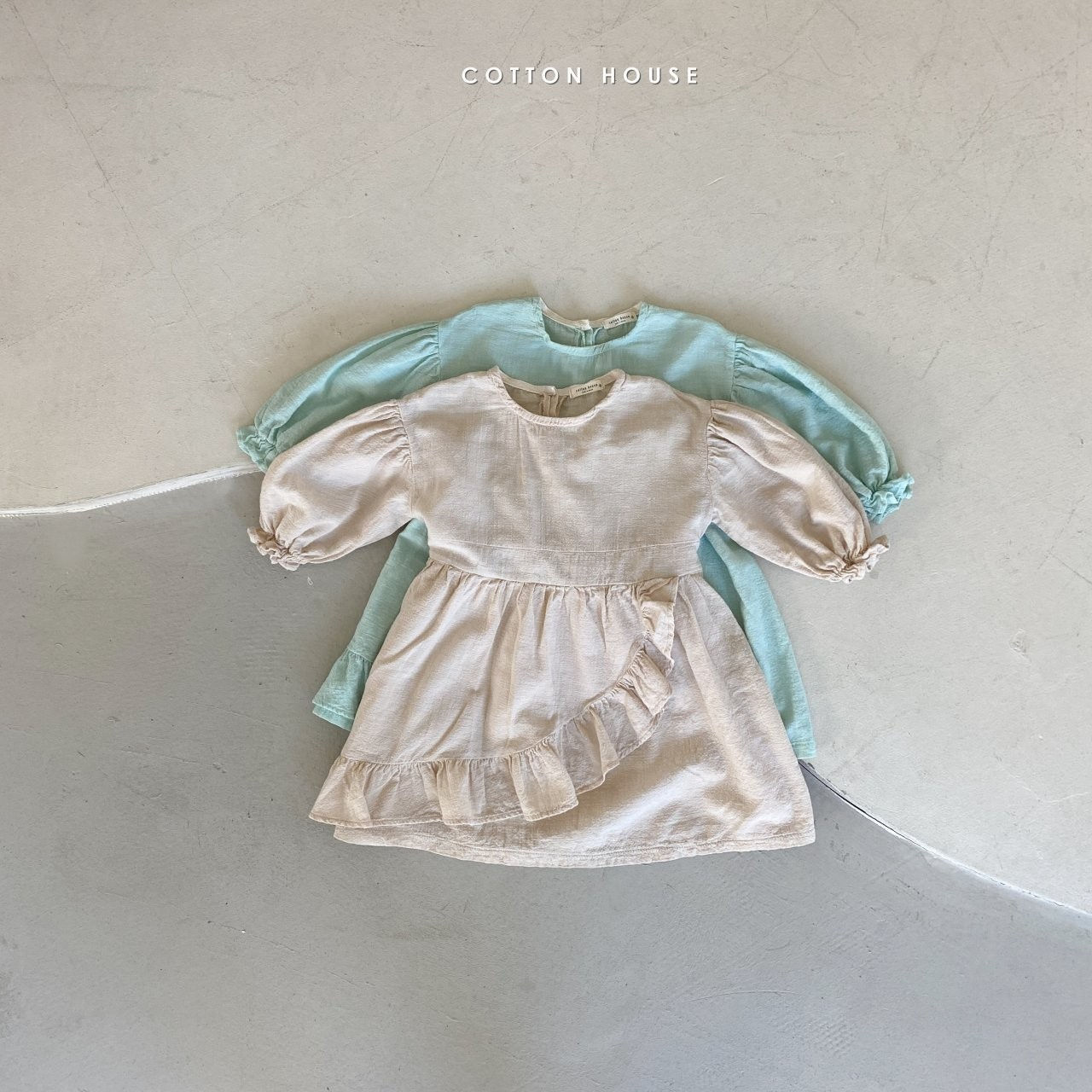 COTTON HOUSE - Korean Children Fashion - #Kfashion4kids - Frill One-piece