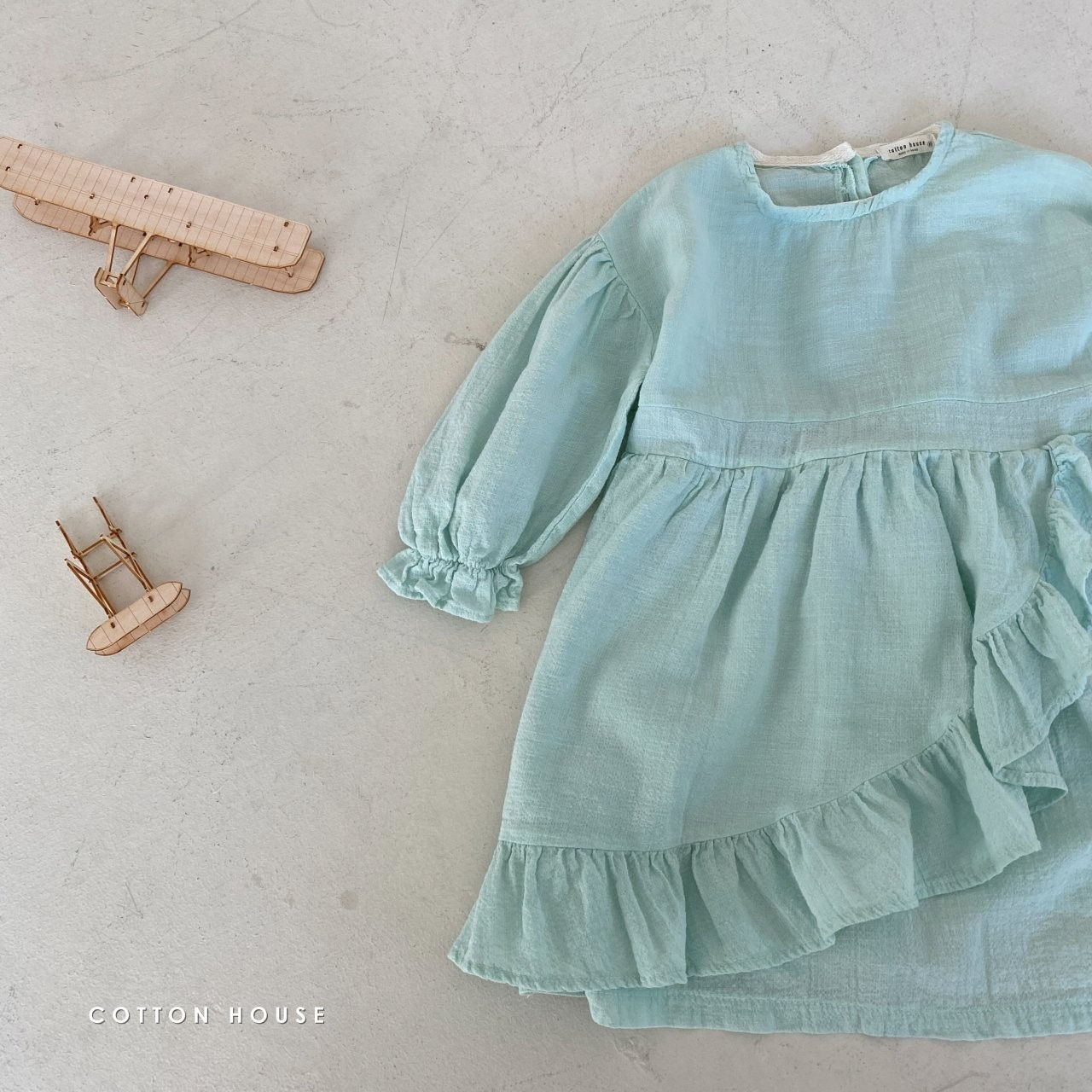 COTTON HOUSE - Korean Children Fashion - #Kfashion4kids - Frill One-piece - 5