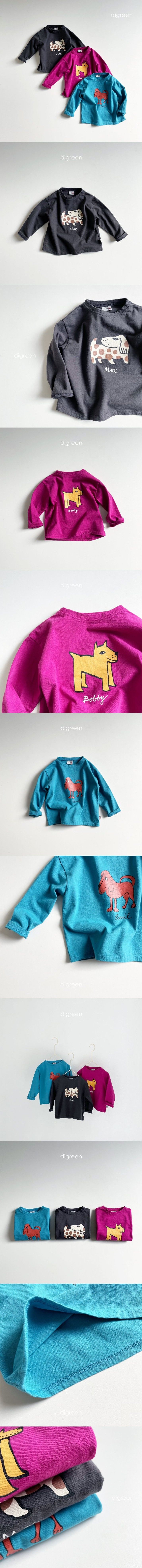 DIGREEN - Korean Children Fashion - #Kfashion4kids - Puppy Tee - 2