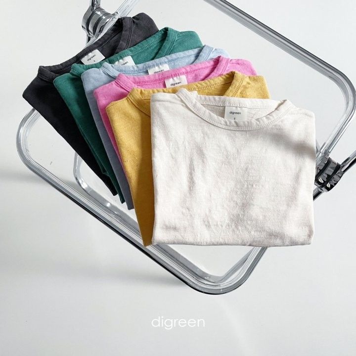DIGREEN - Korean Children Fashion - #Kfashion4kids - Slub Round Tee