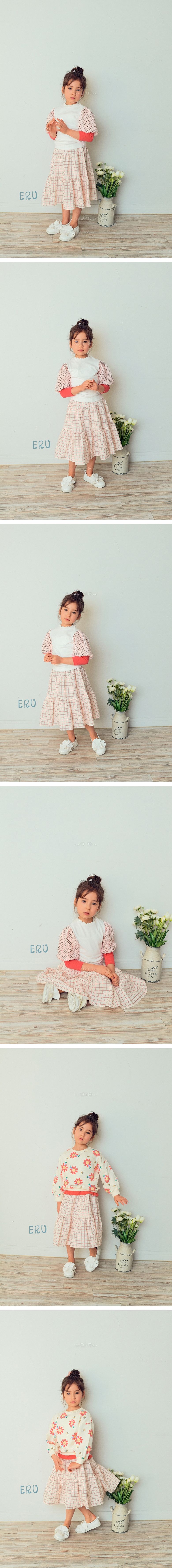 E.RU - Korean Children Fashion - #Kfashion4kids - Ellin Check Skirt