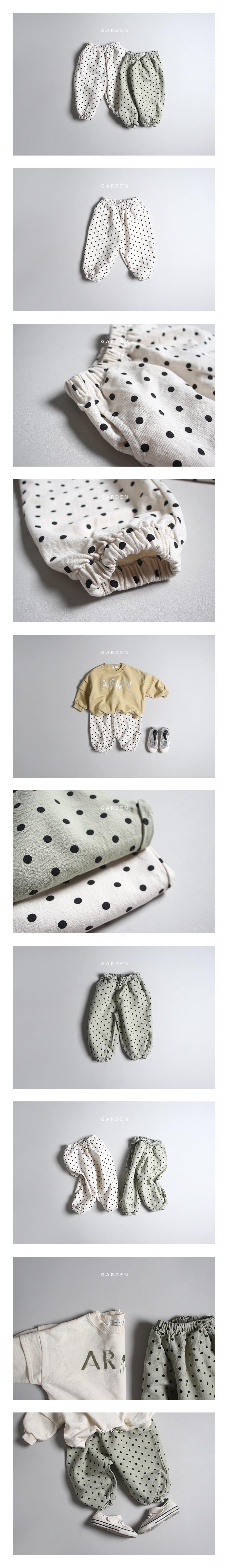 GARDEN - Korean Children Fashion - #Kfashion4kids - Dot Banding Pants