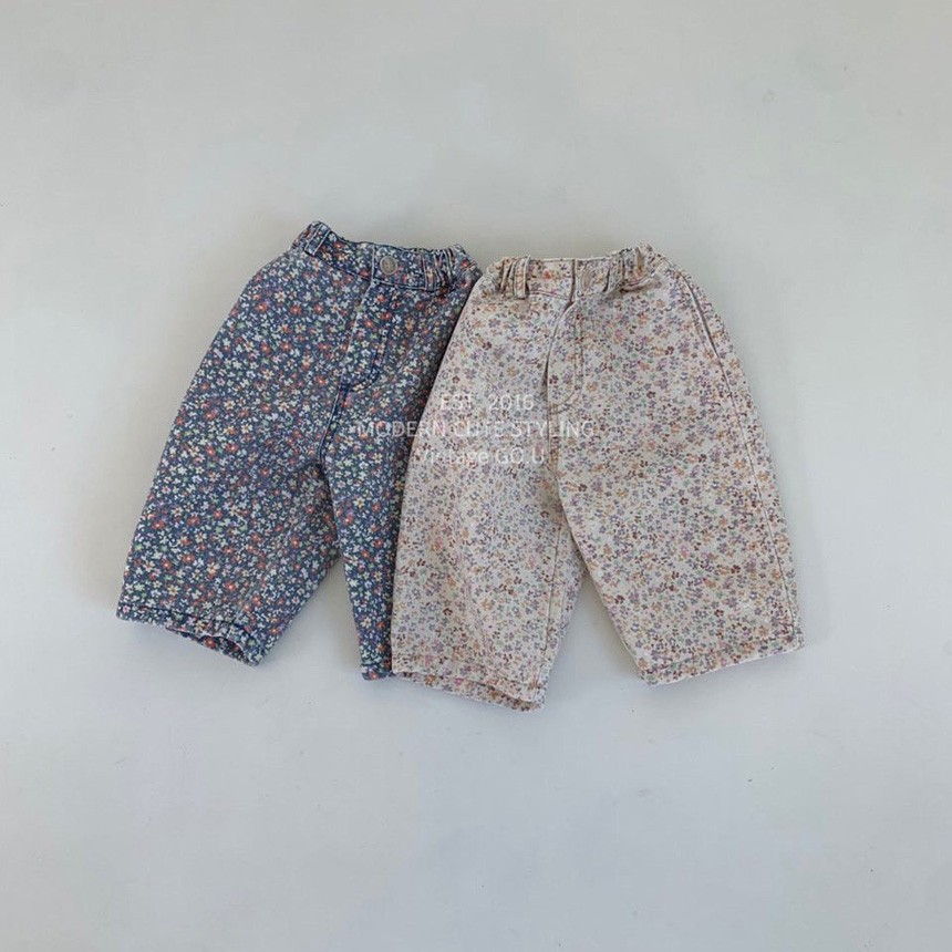 GOU - Korean Children Fashion - #Kfashion4kids - Floral Pants
