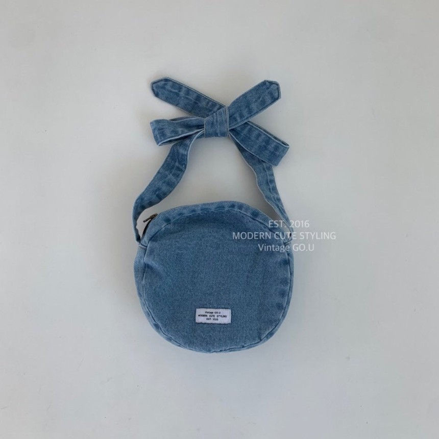 GOU - Korean Children Fashion - #Kfashion4kids - Circle Denim Bag