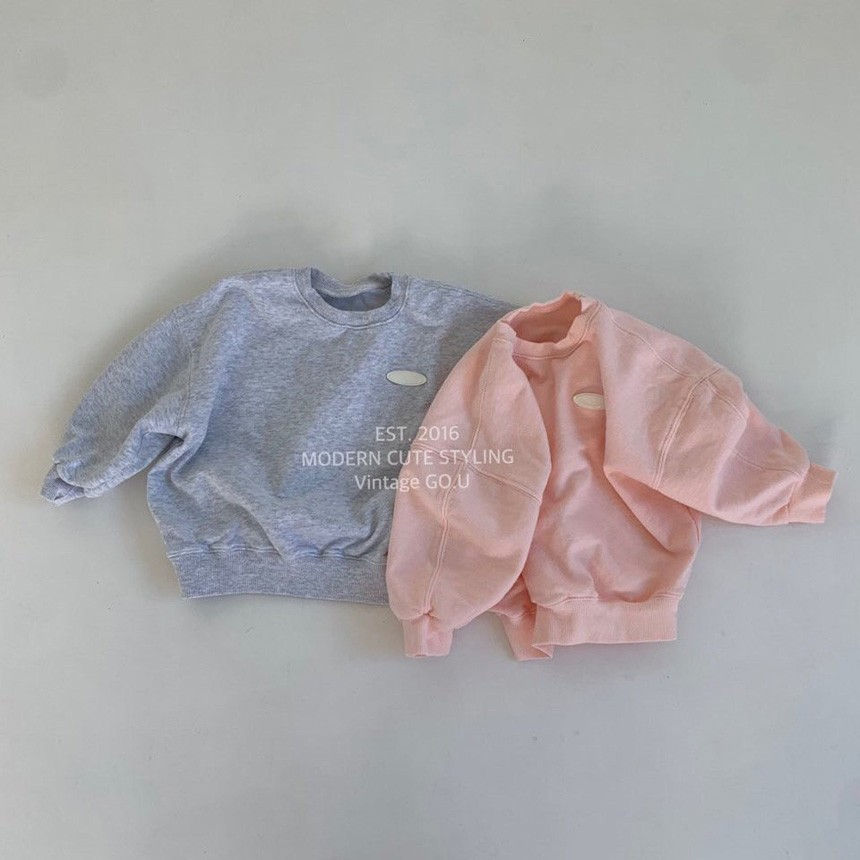 GOU - Korean Children Fashion - #Kfashion4kids - Round Sweatshirt