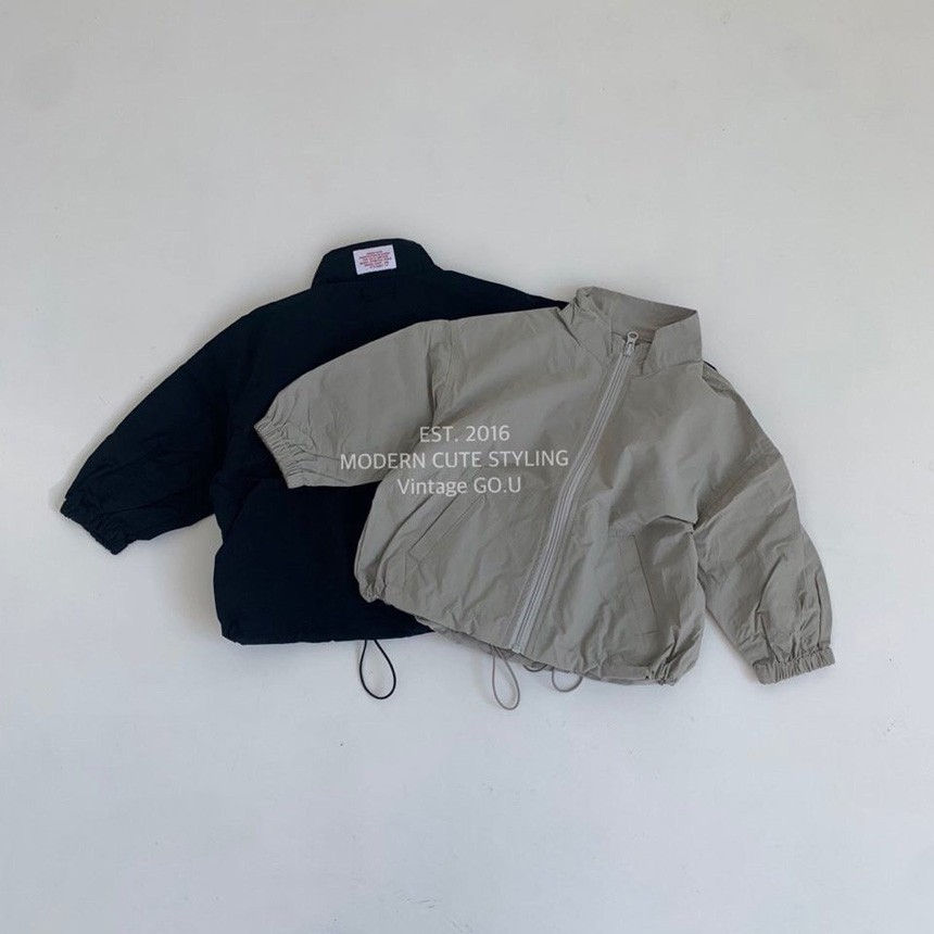 GOU - Korean Children Fashion - #Kfashion4kids - Solid Windbreaker