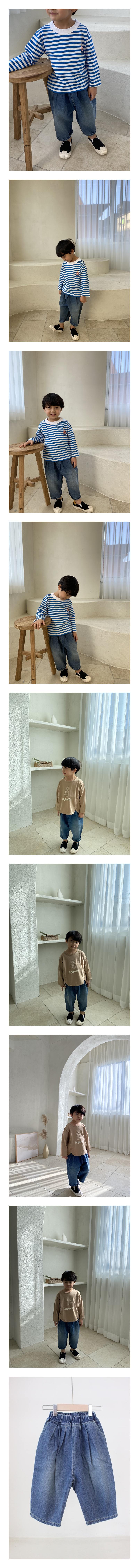 GREEN TOMATO - Korean Children Fashion - #Kfashion4kids - Pintuck Denim Pants