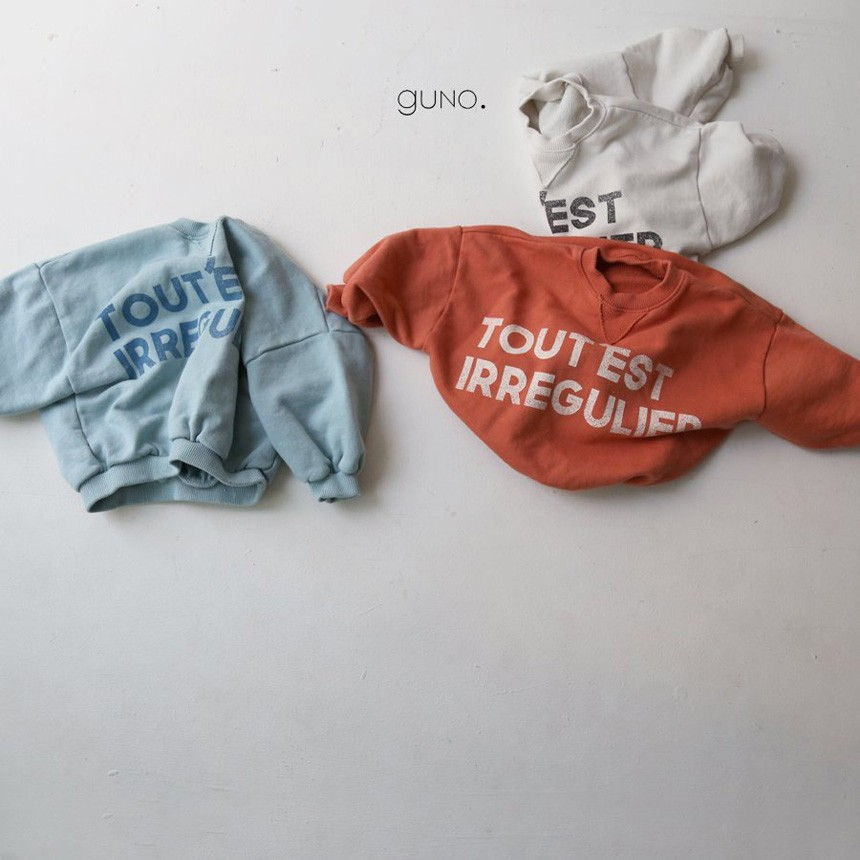GUNO - Korean Children Fashion - #Kfashion4kids - Big Letter Tee
