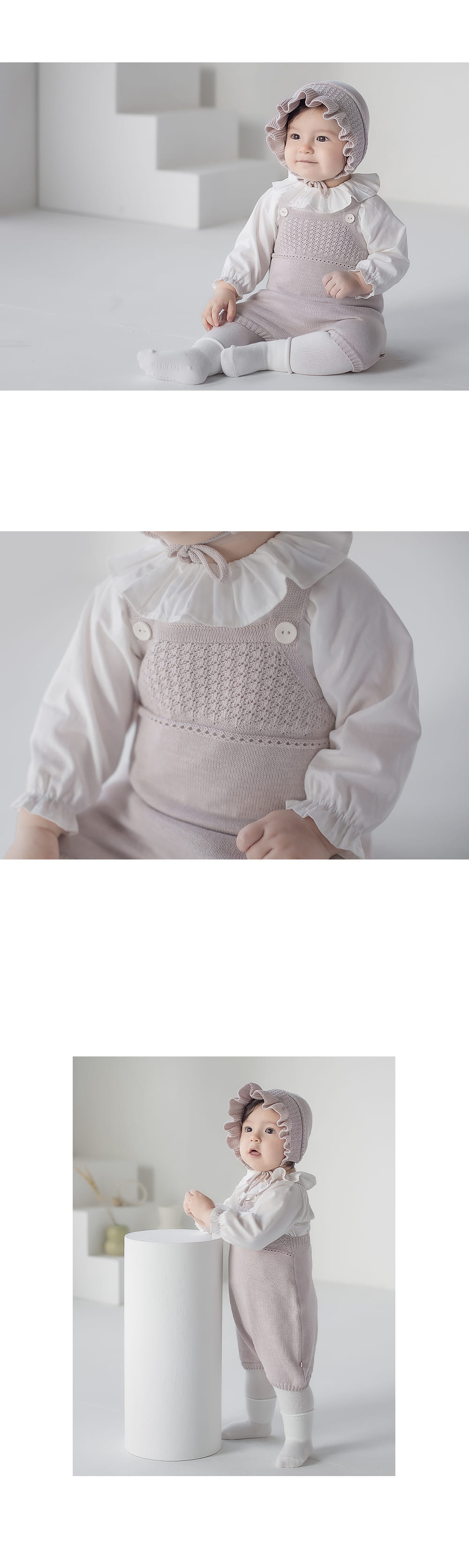 HAPPY PRINCE - Korean Children Fashion - #Kfashion4kids - Sandel Knit Baby Coveralls - 3