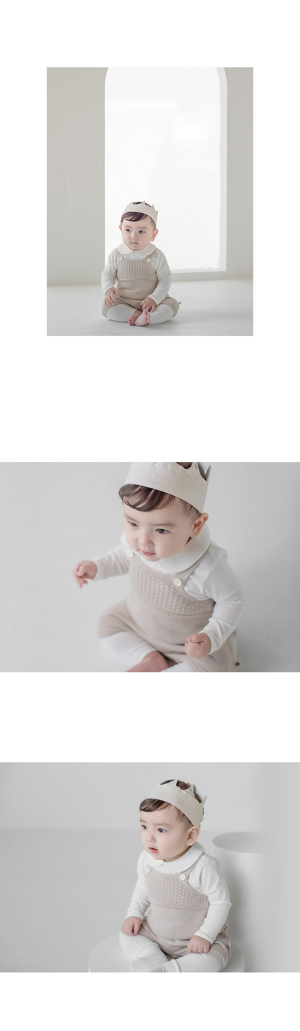 HAPPY PRINCE - Korean Children Fashion - #Kfashion4kids - Sandel Knit Baby Coveralls - 6