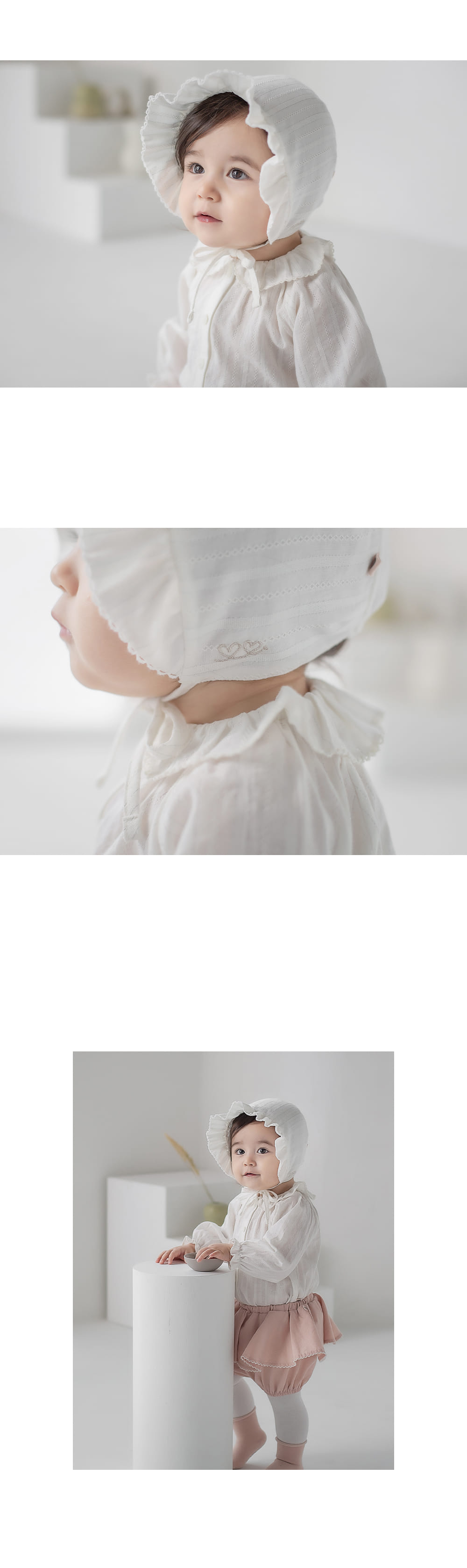 HAPPY PRINCE - Korean Children Fashion - #Kfashion4kids - Pollica Baby Bonnet - 3