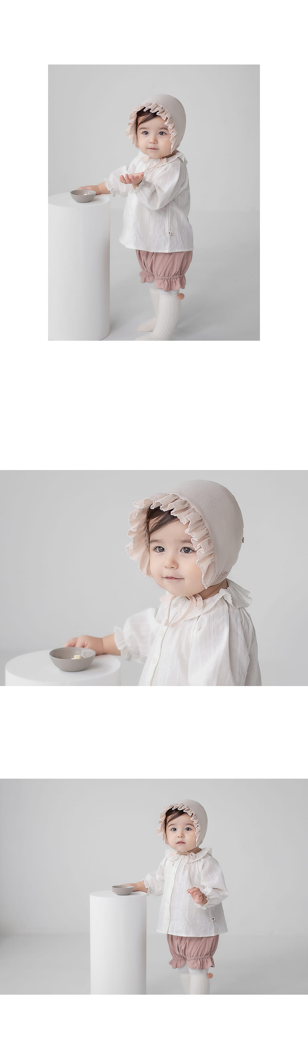 HAPPY PRINCE - Korean Children Fashion - #Kfashion4kids - Pollica Baby Bonnet - 6