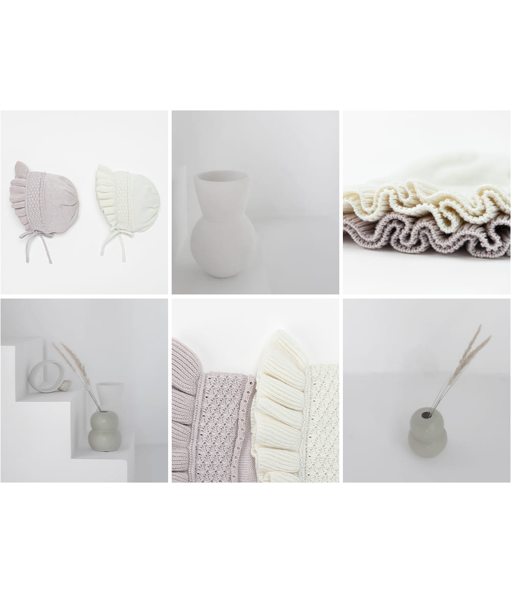 HAPPY PRINCE - Korean Children Fashion - #Kfashion4kids - Sandel Knit Baby Bonnet - 4