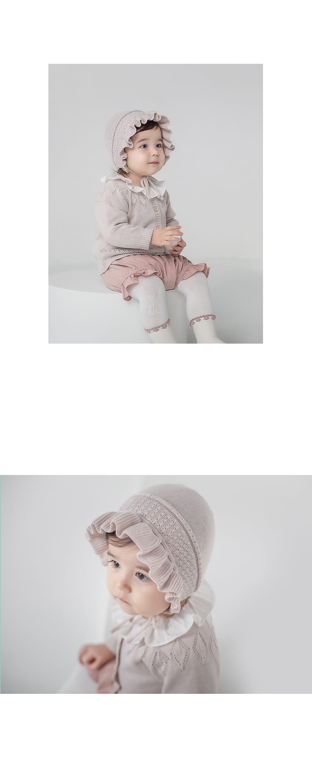 HAPPY PRINCE - Korean Children Fashion - #Kfashion4kids - Sandel Knit Baby Bonnet - 5