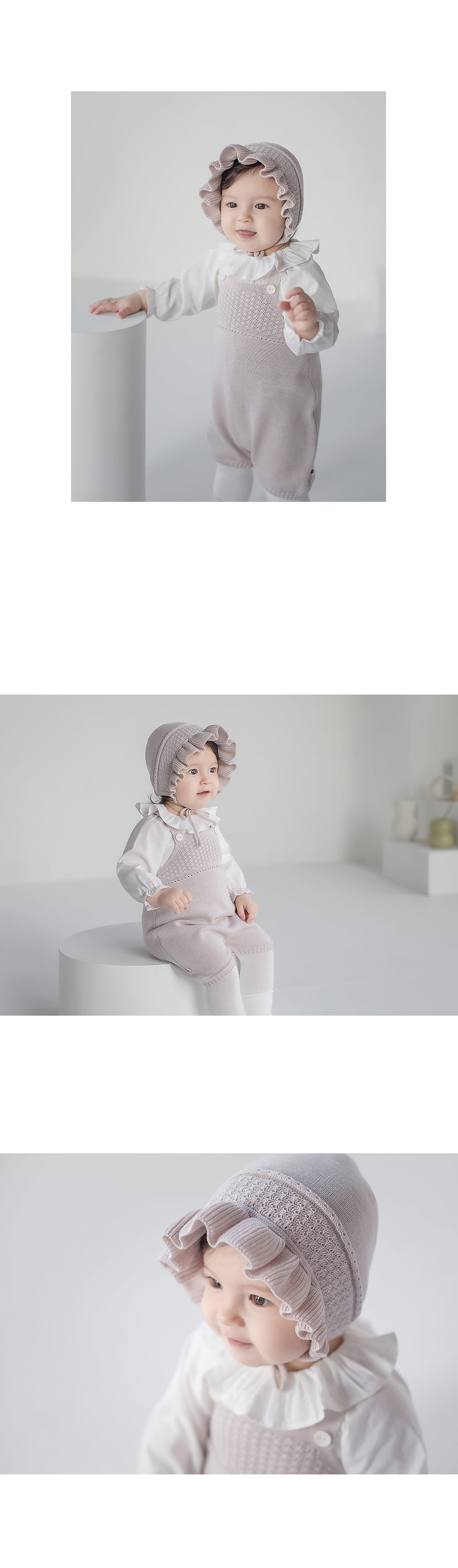 HAPPY PRINCE - Korean Children Fashion - #Kfashion4kids - Sandel Knit Baby Bonnet - 6