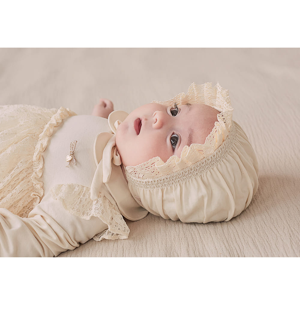 HAPPY PRINCE - Korean Children Fashion - #Kfashion4kids - Ellie Organic Baby Bonnet - 6
