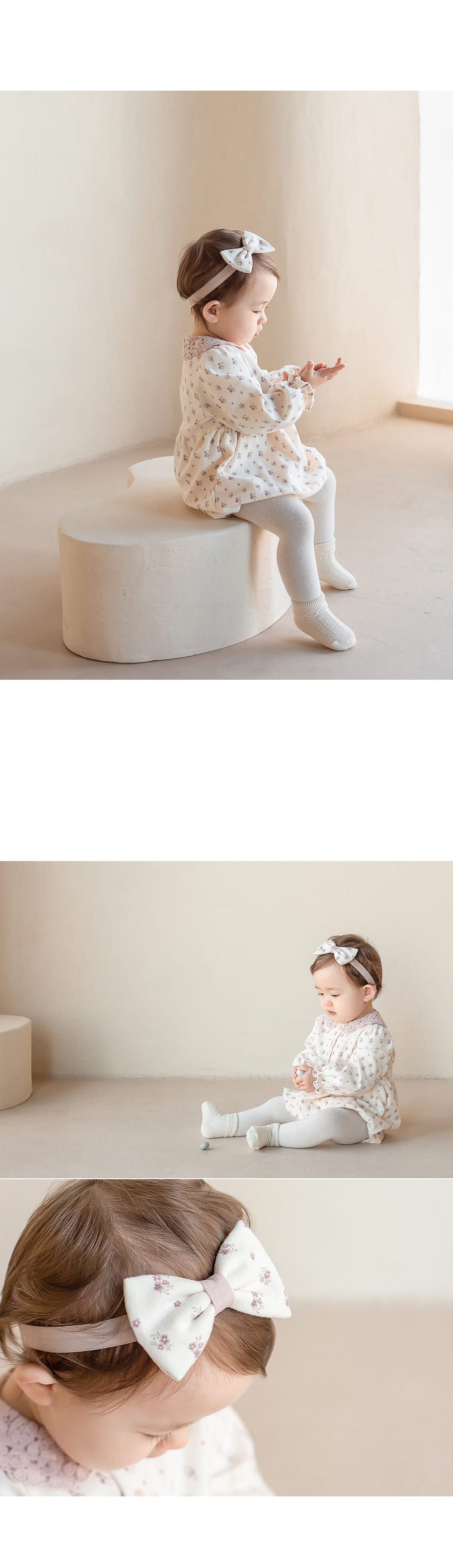 HAPPY PRINCE - Korean Children Fashion - #Kfashion4kids - Vane Body Suit+Hairband - 3