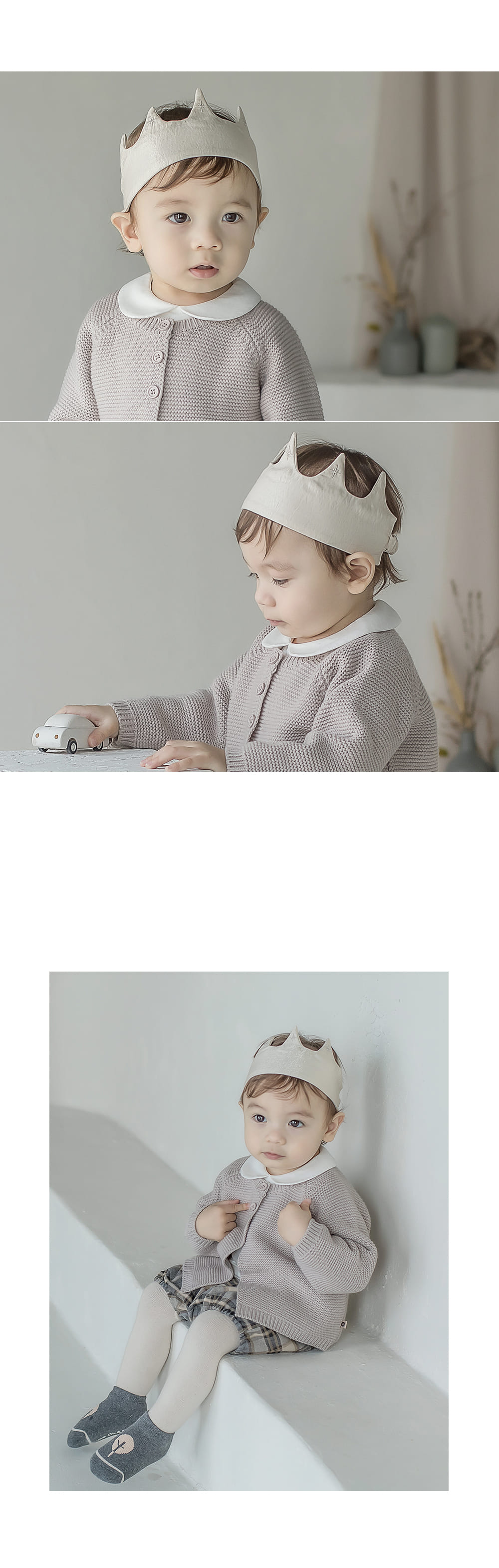 HAPPY PRINCE - Korean Children Fashion - #Kfashion4kids - Flot Crown Baby Hairband [set of 5] - 6