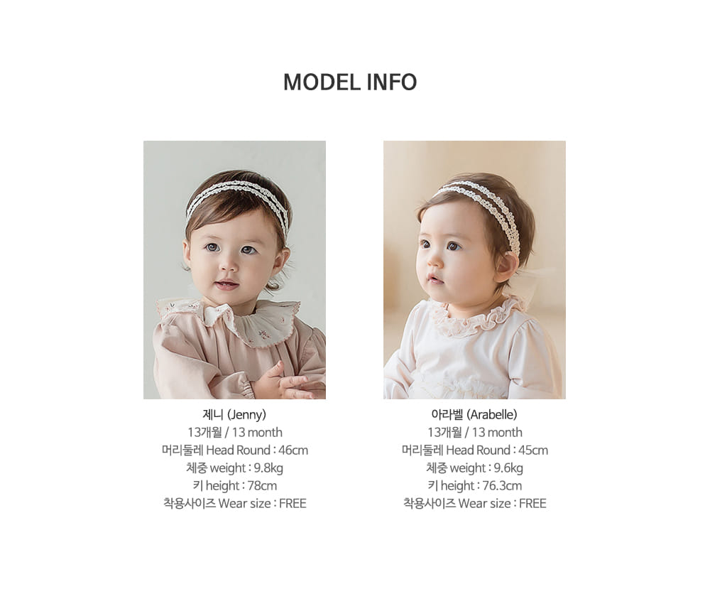 HAPPY PRINCE - Korean Children Fashion - #Kfashion4kids - Babara Lace Band [set of 5] - 10