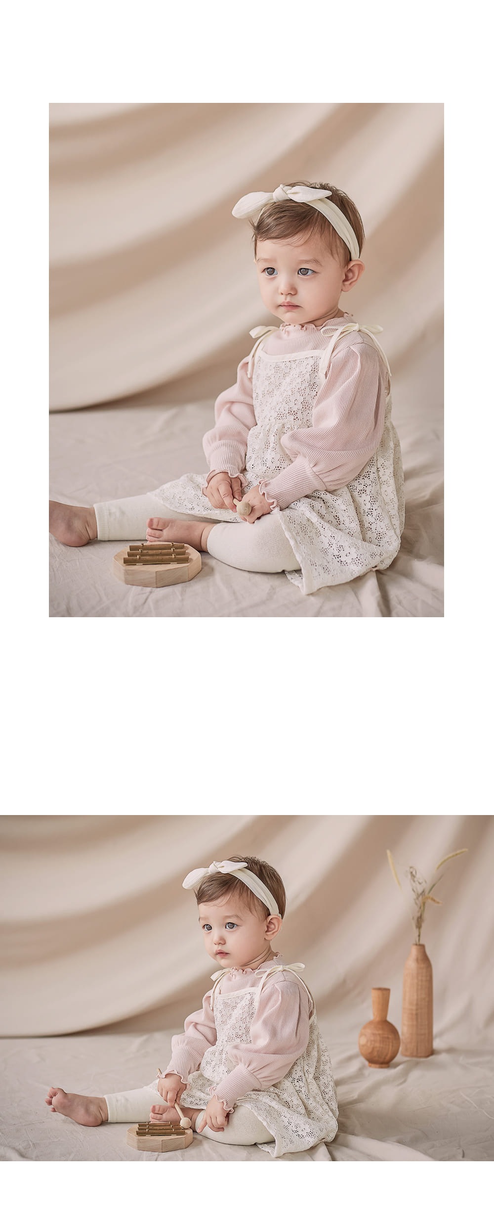 HAPPY PRINCE - Korean Children Fashion - #Kfashion4kids - Oatmeal Plain Leggings [set of 5] - 4