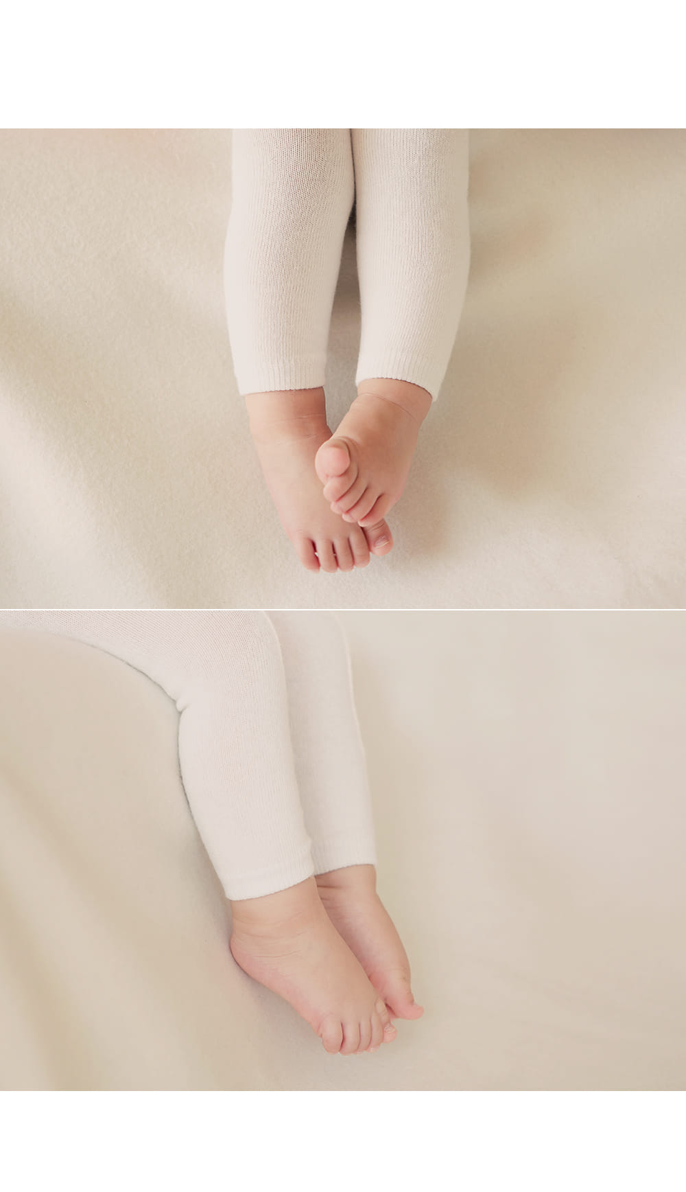 HAPPY PRINCE - Korean Children Fashion - #Kfashion4kids - White Plain Leggings [set of 5] - 3