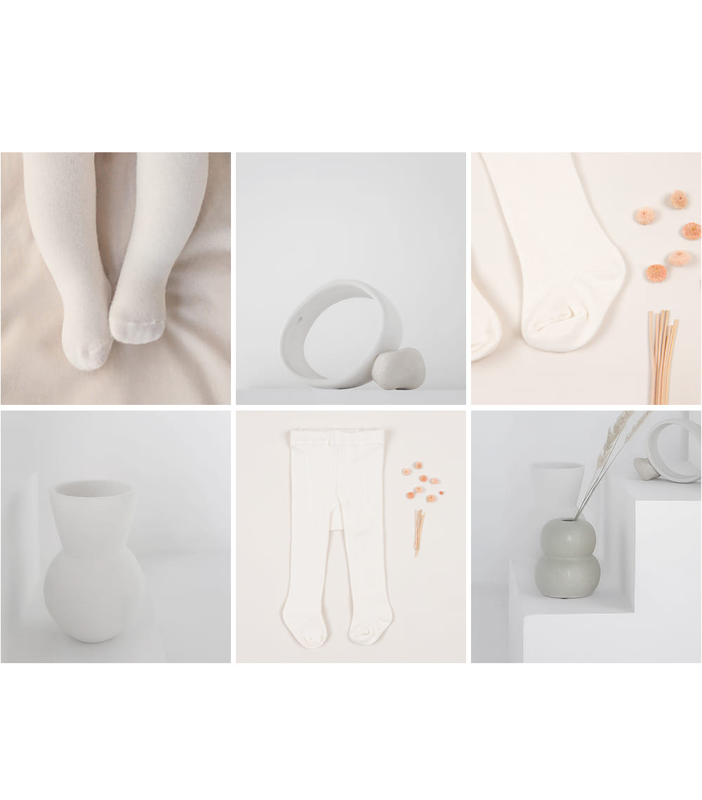 HAPPY PRINCE - Korean Children Fashion - #Kfashion4kids - Newborn Plain Tights [set of 5] - 4