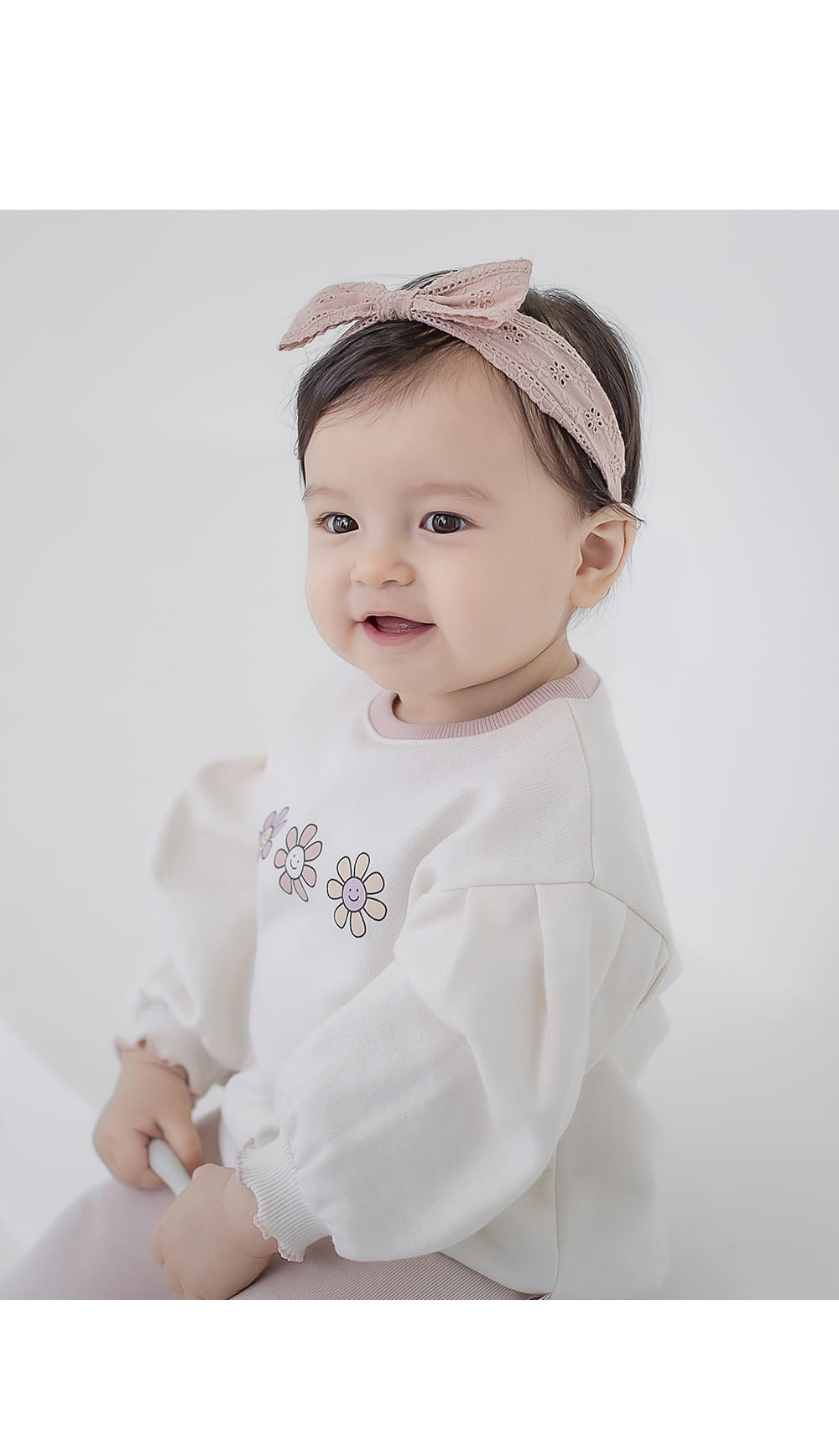 HAPPY PRINCE - Korean Children Fashion - #Kfashion4kids - Lavender Lace Baby Hairband[set of 5]