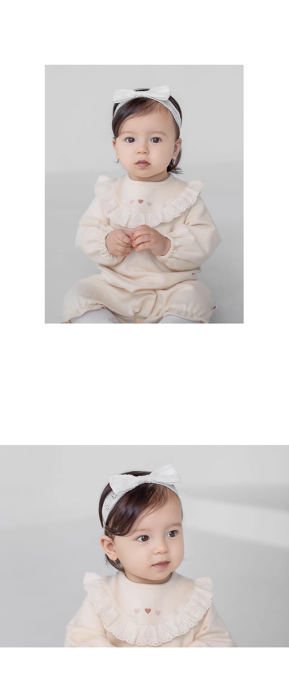 HAPPY PRINCE - Korean Children Fashion - #Kfashion4kids - Lavender Lace Baby Hairband[set of 5] - 5