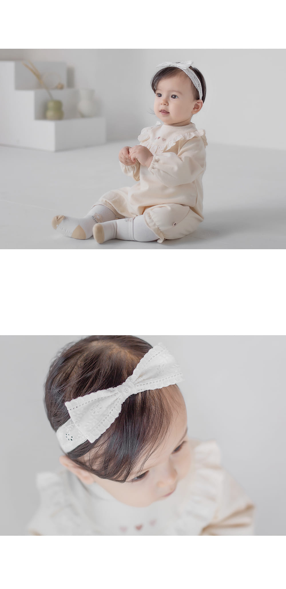 HAPPY PRINCE - Korean Children Fashion - #Kfashion4kids - Lavender Lace Baby Hairband[set of 5] - 6